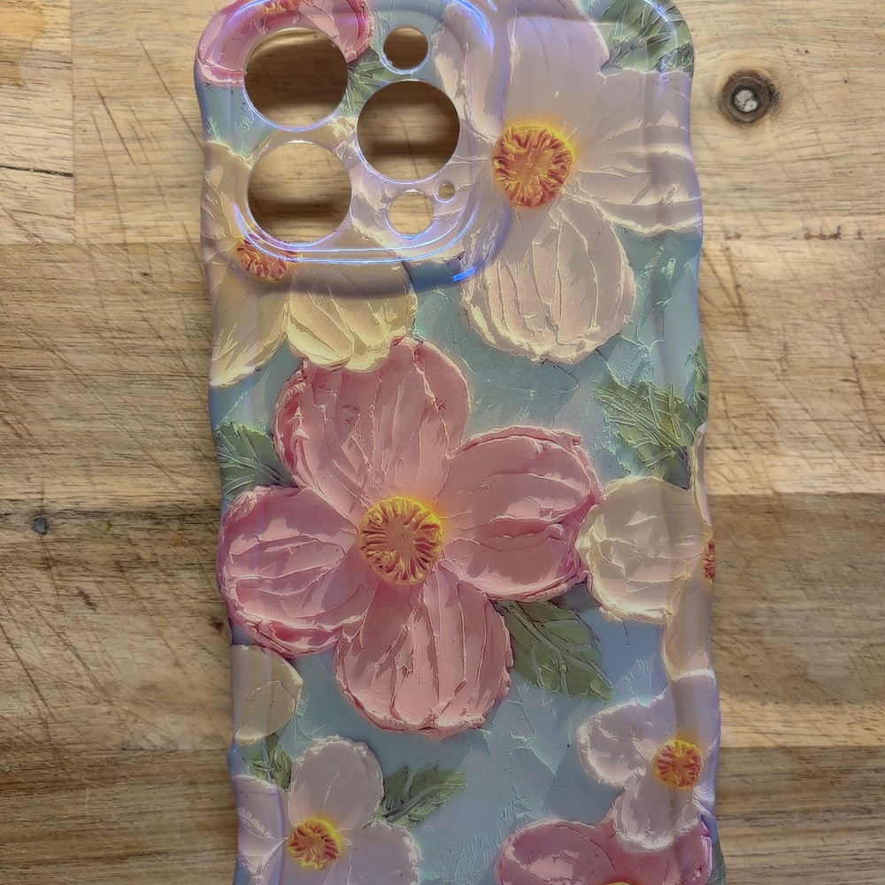 iPhone 16 floral plastic case